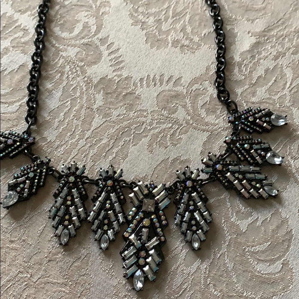BaubleBar black statement necklace
